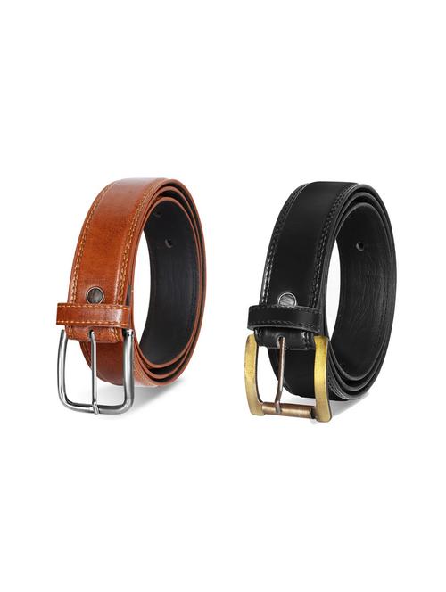 combo pack of multi colored leatherette belts - 19228536 - Very Small Image - 1