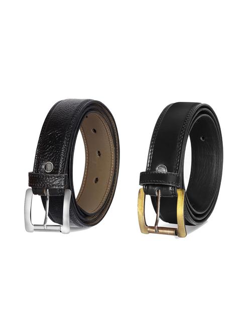combo pack of black leatherette belts - 19228558 - Very Small Image - 1