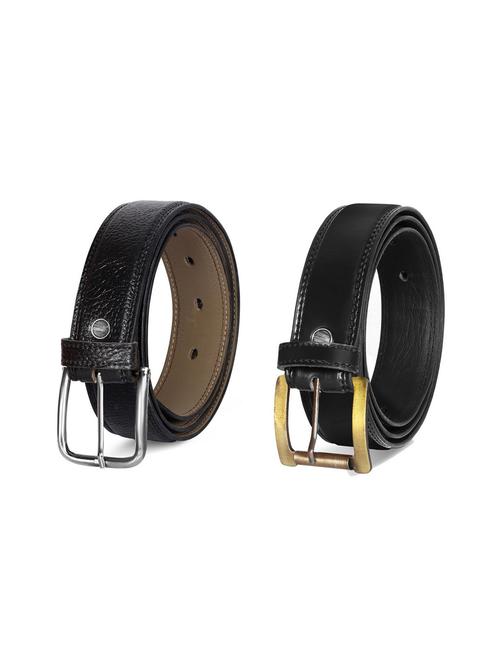 combo pack of black leatherette belts - 19228560 - Very Small Image - 1