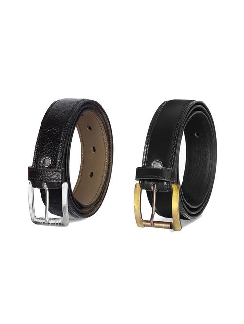 combo pack of black leatherette belts - 19228562 - Very Small Image - 1