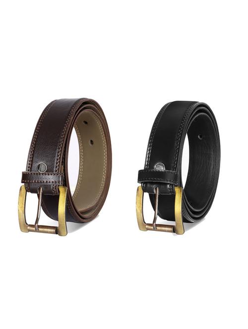 pack of 2 leatherette belt - 19228581 - Very Small Image - 1