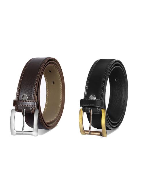 pack of 2 leatherette belt - 19228582 - Very Small Image - 1