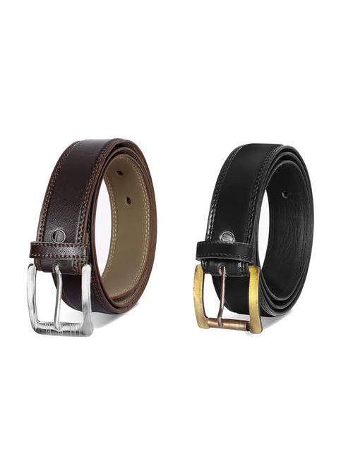 pack of 2 leatherette belt - 19228586 - Very Small Image - 1