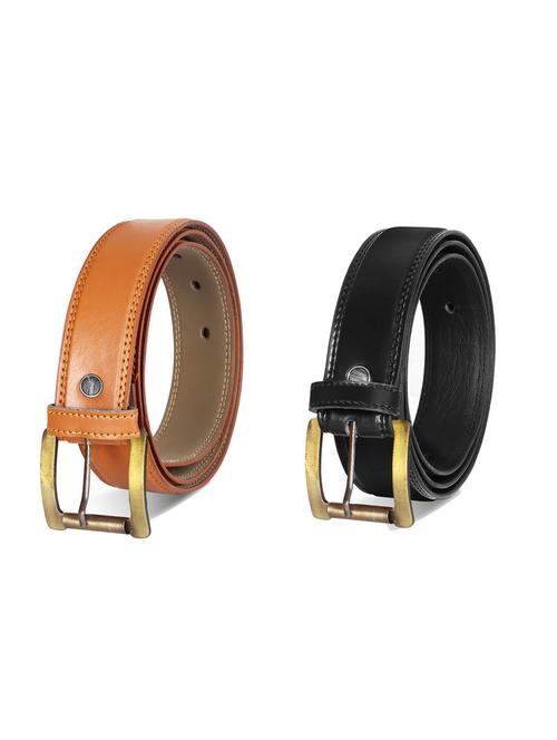 pack of 2 leatherette belt - 19228587 - Very Small Image - 1