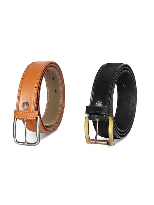 pack of 2 leatherette belt - 19228590 - Very Small Image - 1