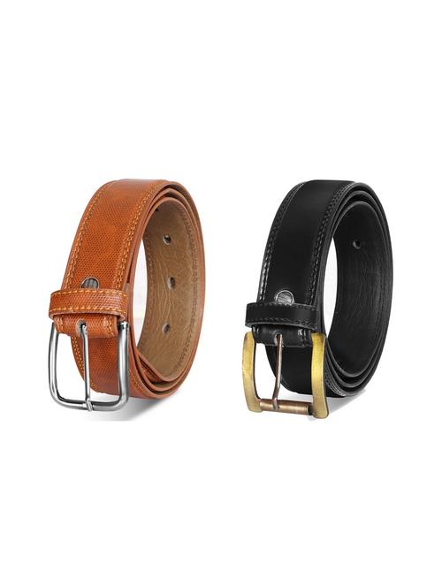 pack of 2 leatherette belt - 19228608 - Very Small Image - 1