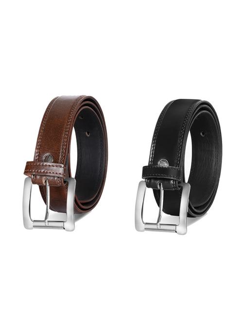 pack of 2 leatherette belt - 19228616 - Very Small Image - 1
