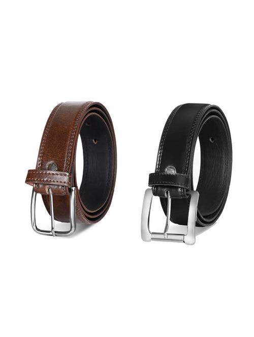 pack of 2 leatherette belt - 19228618 - Very Small Image - 1