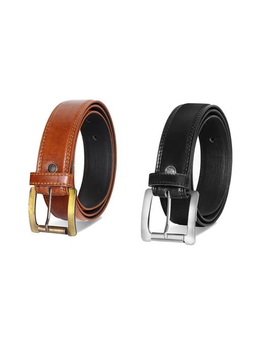 pack of 2 leatherette belt - 19228621 - Very Small Image - 1