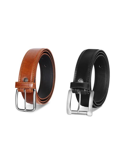pack of 2 leatherette belt - 19228624 - Very Small Image - 1