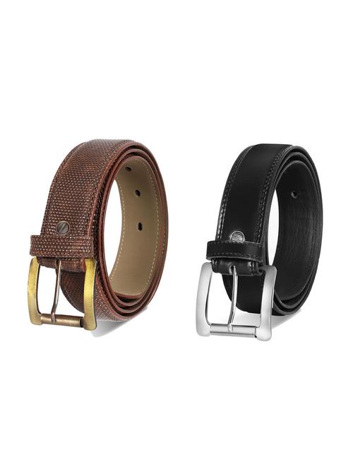 pack of 2 leatherette belt - 19228633 - Very Small Image - 1