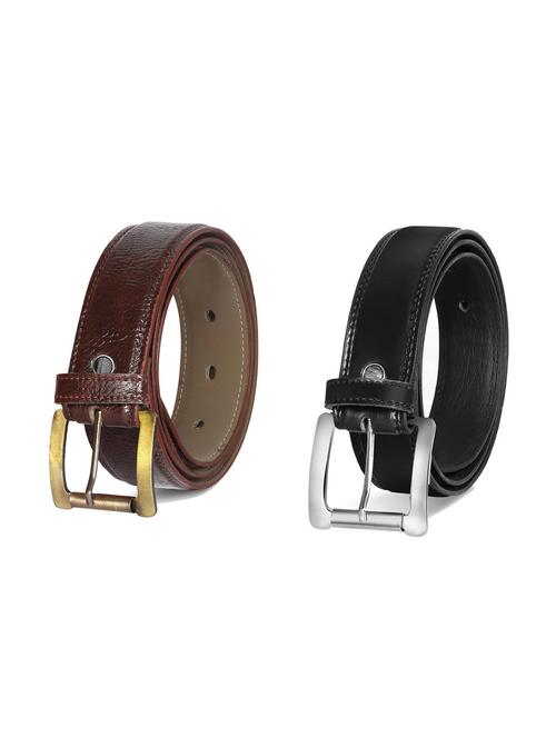 pack of 2 leatherette belt - 19228651 - Very Small Image - 1
