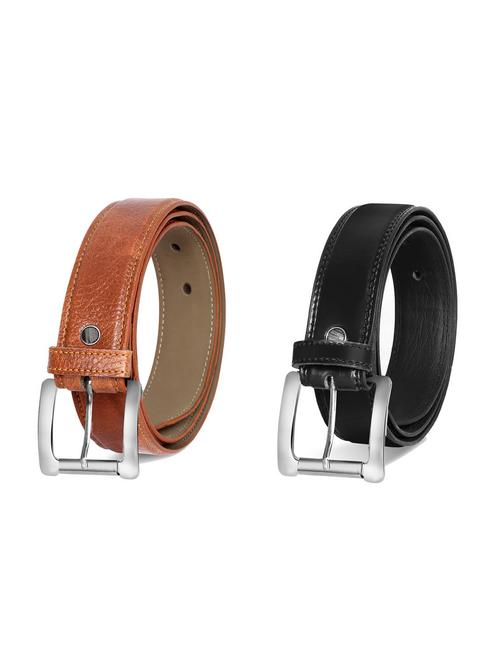 pack of 2 leatherette belt - 19228658 - Very Small Image - 1