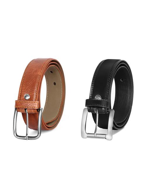 pack of 2 leatherette belt - 19228660 - Very Small Image - 1