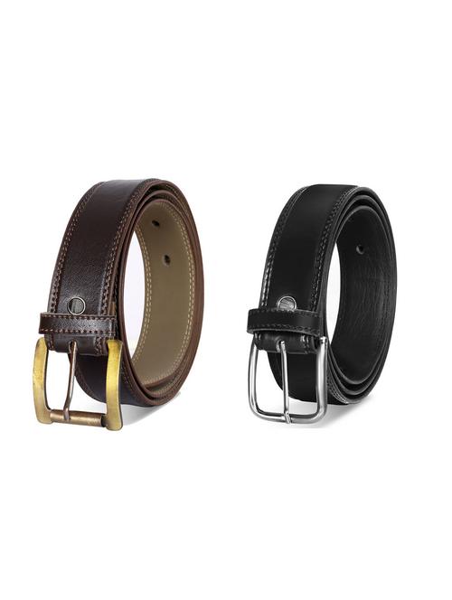pack of 2 leatherette belt - 19228842 - Very Small Image - 1
