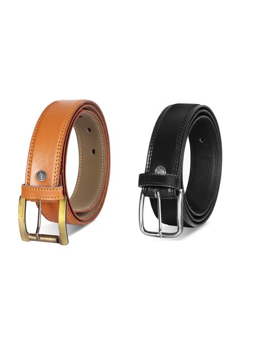 pack of 2 leatherette belt - 19228848 - Very Small Image - 1