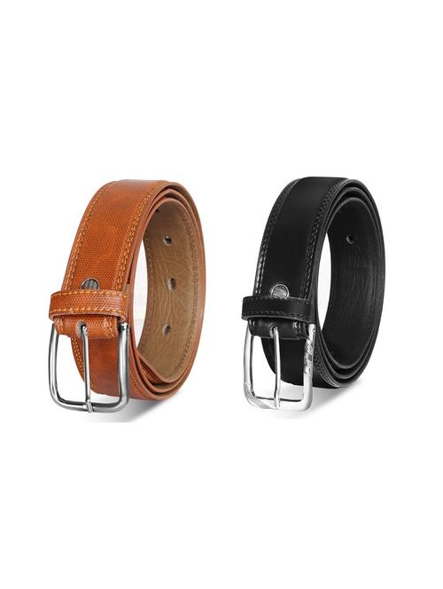 pack of 2 leatherette belt - 19228954 - Very Small Image - 1