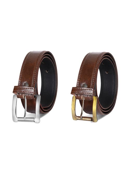 pack of 2 leatherette belt - 19229041 - Very Small Image - 1