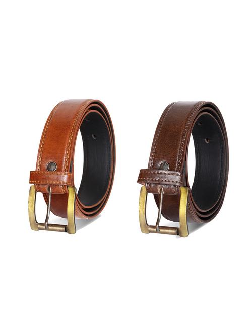 pack of 2 leatherette belt - 19229046 - Very Small Image - 1