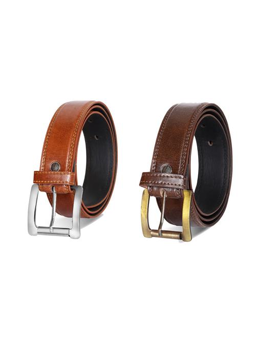 pack of 2 leatherette belt - 19229047 - Very Small Image - 1