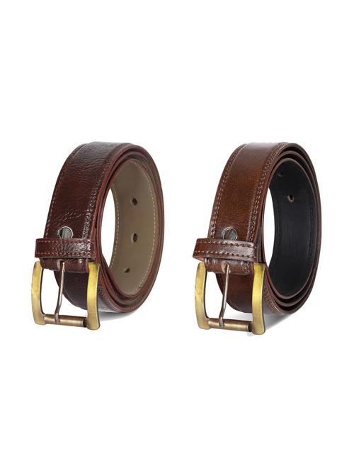 pack of 2 leatherette belt - 19229076 - Very Small Image - 1