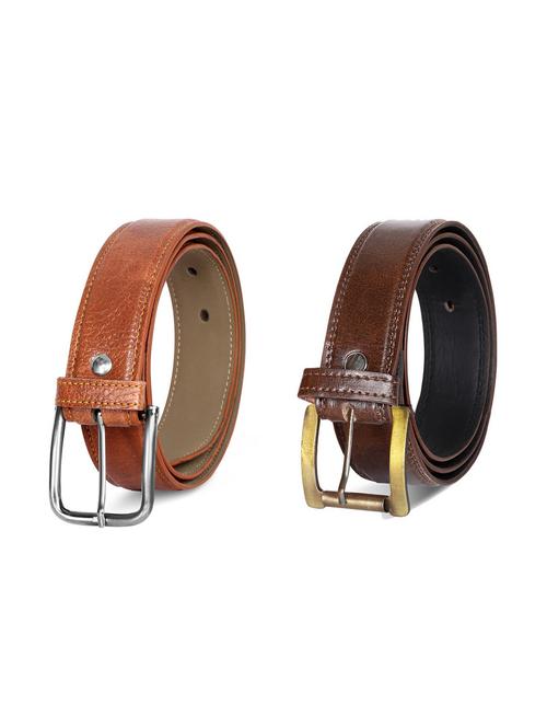 pack of 2 leatherette belt - 19229085 - Very Small Image - 1