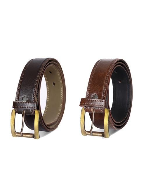pack of 2 leatherette belt - 19229094 - Very Small Image - 1