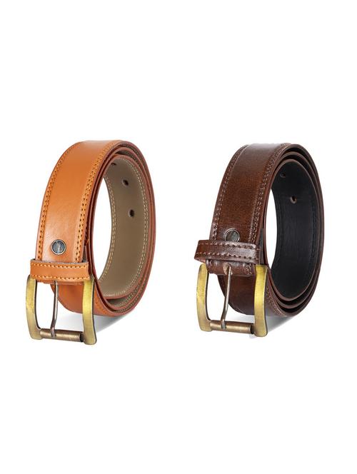 pack of 2 leatherette belt - 19229100 - Very Small Image - 1