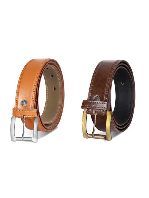 pack of 2 leatherette belt - 19229101 - Very Small Image - 1