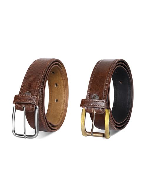 pack of 2 leatherette belt - 19229115 - Very Small Image - 1