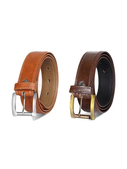 pack of 2 leatherette belts - 19229119 - Very Small Image - 1