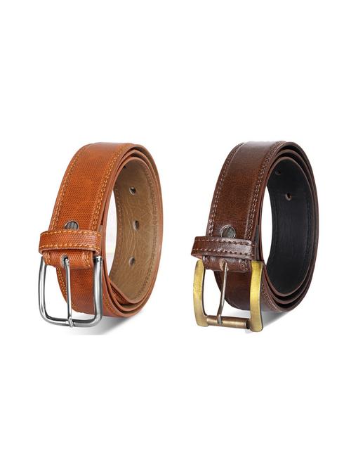pack of 2 leatherette belts - 19229121 - Very Small Image - 1