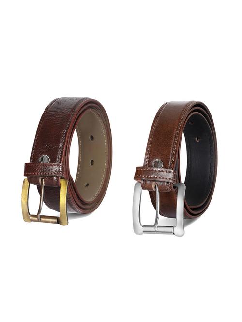 pack of 2 leatherette belts - 19229158 - Very Small Image - 1