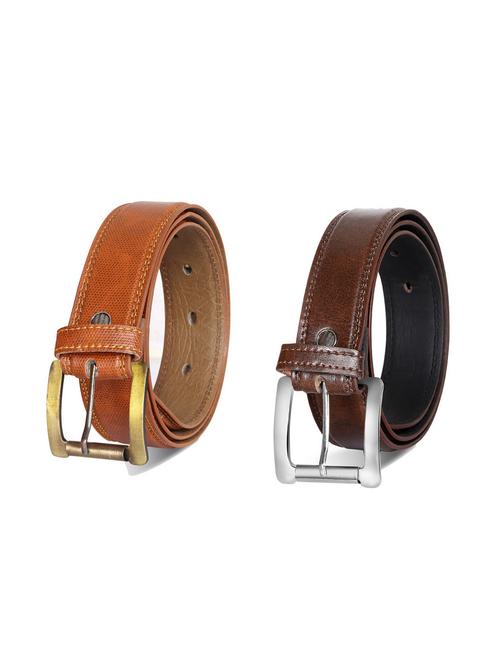 pack of 2 leatherette belts - 19229200 - Very Small Image - 1