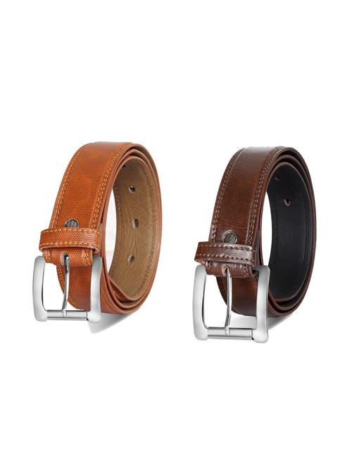 pack of 2 leatherette belts - 19229201 - Very Small Image - 1