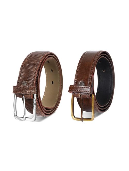 pack of 2 leatherette belts - 19229225 - Very Small Image - 1