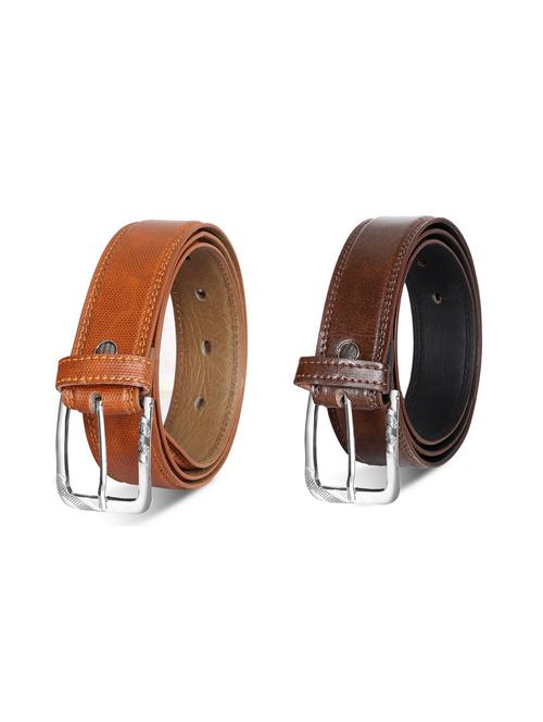 pack of 2 leatherette belts - 19229444 - Very Small Image - 1