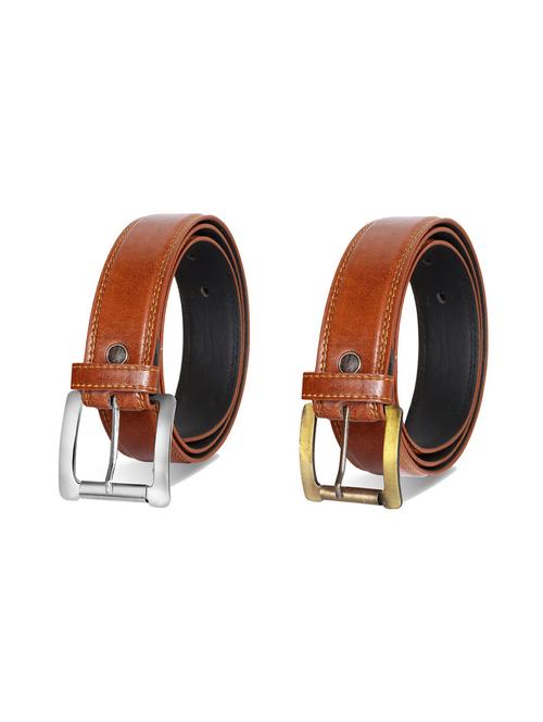 pack of 2 leatherette belts - 19229524 - Very Small Image - 1