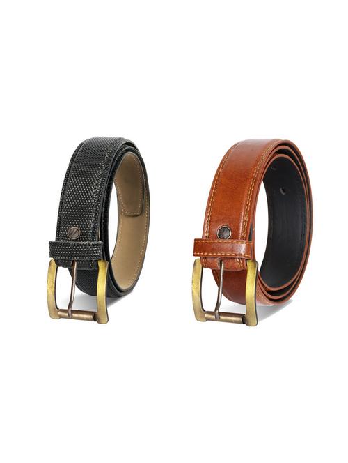 pack of 2 leatherette belts - 19229529 - Very Small Image - 1