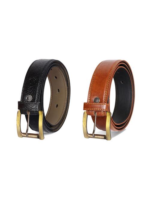 pack of 2 leatherette belts - 19229547 - Very Small Image - 1