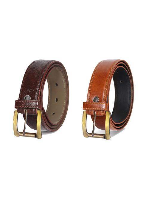pack of 2 leatherette belts - 19229553 - Very Small Image - 1