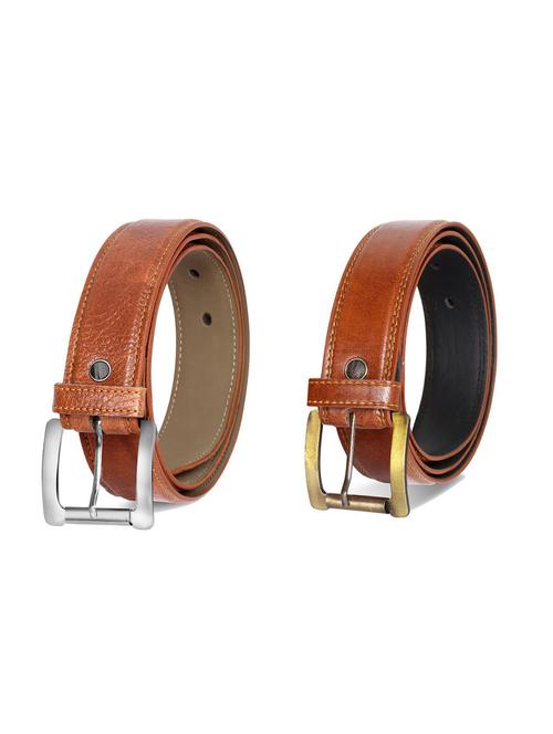 pack of 2 leatherette belts - 19229560 - Very Small Image - 1