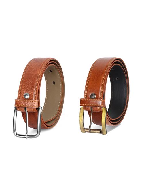 pack of 2 leatherette belts - 19229562 - Very Small Image - 1