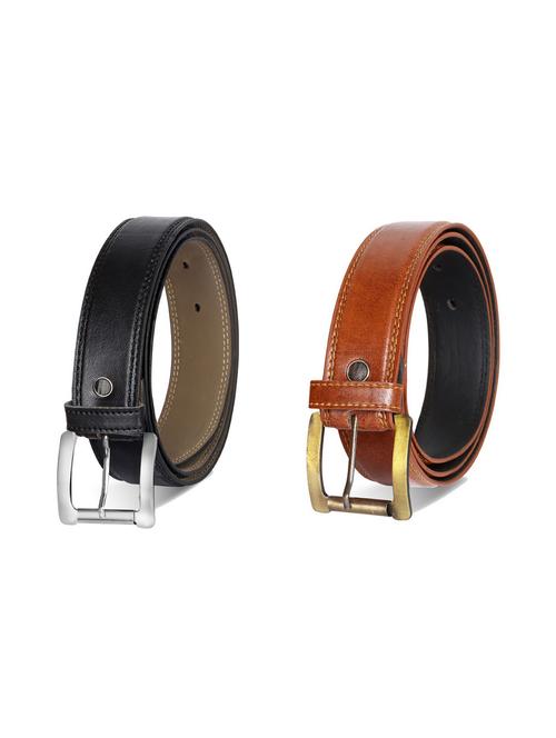 pack of 2 leatherette belts - 19229566 - Very Small Image - 1