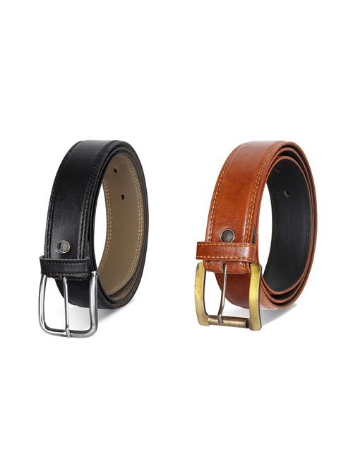 pack of 2 leatherette belts - 19229568 - Very Small Image - 1