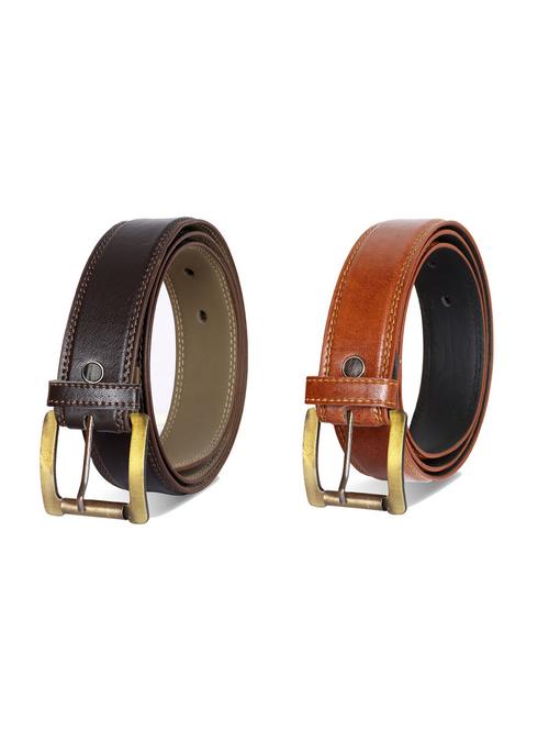 pack of 2 leatherette belts - 19229571 - Very Small Image - 1