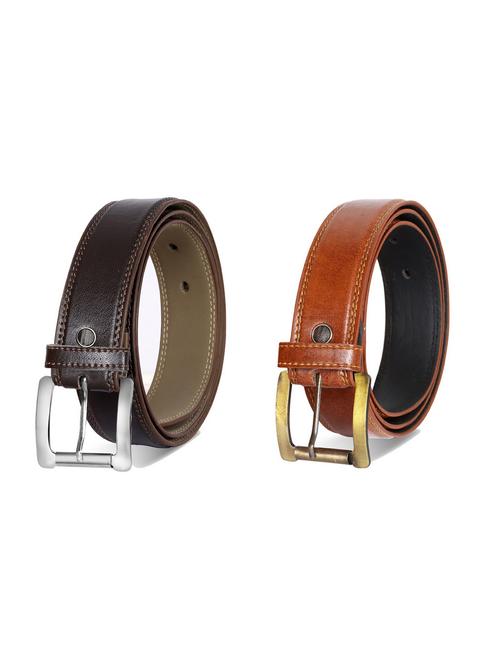 pack of 2 leatherette belts - 19229572 - Very Small Image - 1