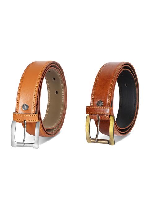 pack of 2 leatherette belts - 19229578 - Very Small Image - 1