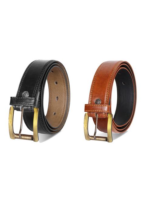 pack of 2 leatherette belts - 19229583 - Very Small Image - 1