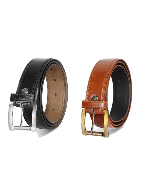 pack of 2 leatherette belts - 19229584 - Very Small Image - 1